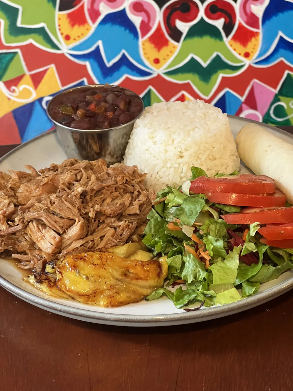 Casado plate from the official Taco Rosado live menu